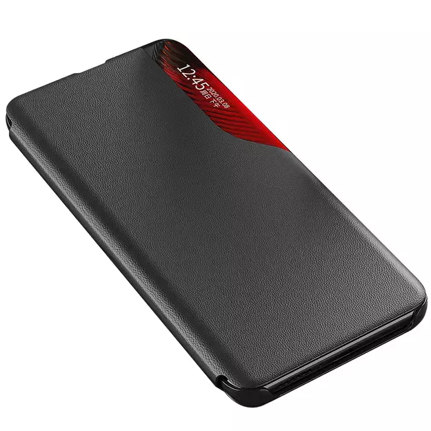 Eco Leather View Case for Samsung Galaxy S25+ with Flip Stand - Black 7