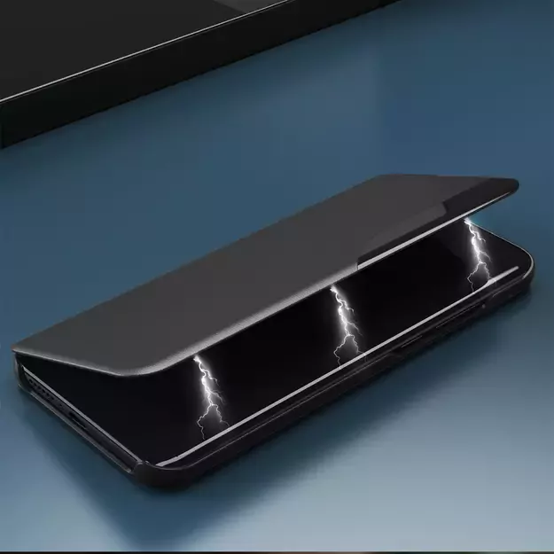 Eco Leather View Case for Samsung Galaxy S25+ with Flip Stand - Black 9