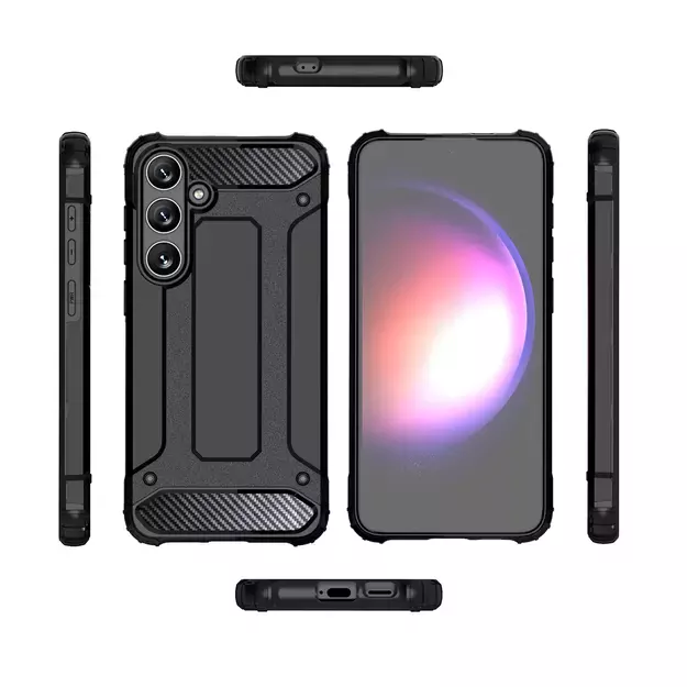 Hybrid Armor Case for Samsung Galaxy S24 FE Armored Hybrid Case - Black 10