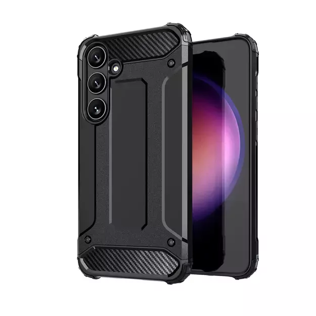 Hybrid Armor Case for Samsung Galaxy S24 FE Armored Hybrid Case - Black 8