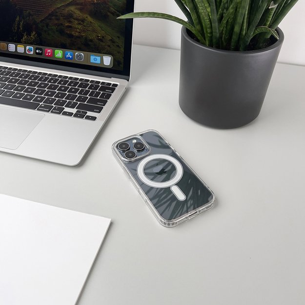 Etui Ultra Clear kompatybilne z MagSafe na Samsung Galaxy S25 FE - przezroczyste 3