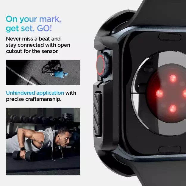 Spigen Tough Armor Case for Apple Watch 10 46mm - Black 23