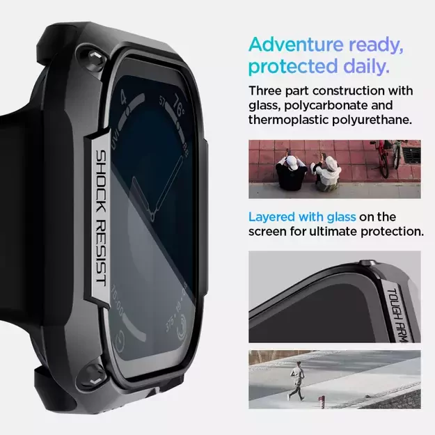 Spigen Tough Armor Case for Apple Watch 10 46mm - Black 22
