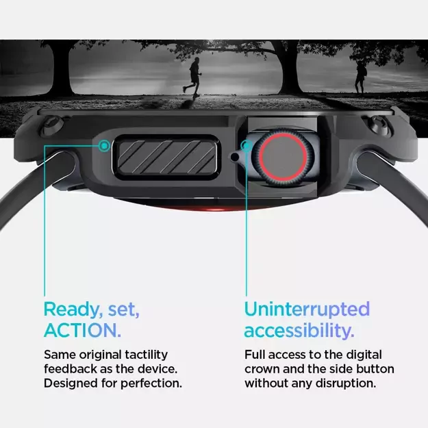 Spigen Tough Armor Case for Apple Watch 10 46mm - Black 25