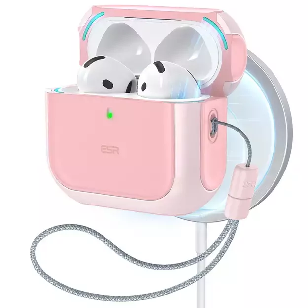 ESR Orbit Halolock MagSafe case for AirPods 4 - pink