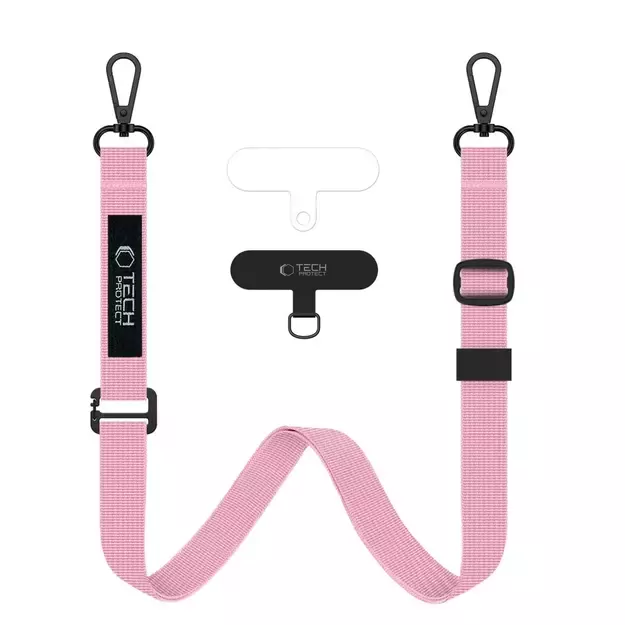 Tech-Protect C65 Rope Crossbody Leash - Pink