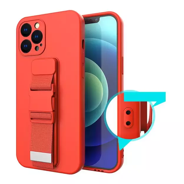 Rope case gel case with a chain lanyard bag lanyard iPhone XS Max blue 6