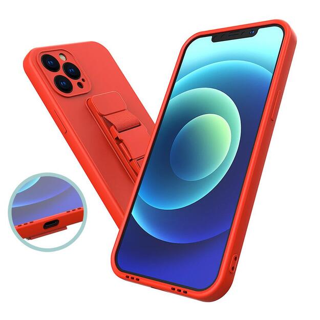 Rope case gel case with a chain lanyard bag lanyard iPhone XS Max blue 19