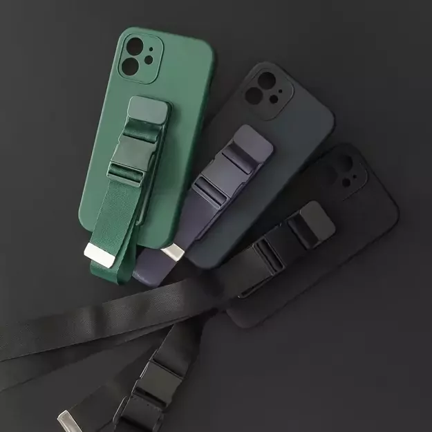 Rope case gel case with a chain lanyard bag lanyard iPhone XS Max blue 12