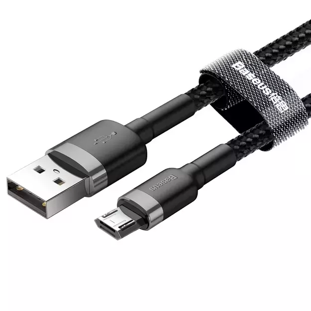 Baseus Cafule Cable CAMKLF-CG1 USB-A / micro USB 1.5A 2 m - black-gray 9