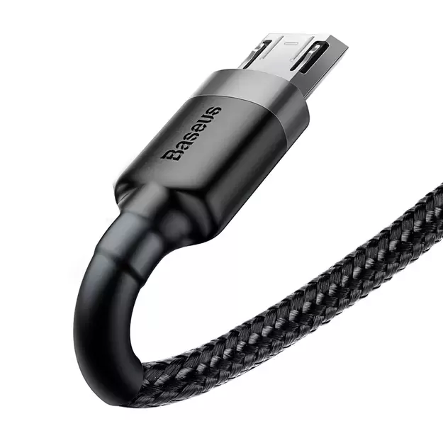 Baseus Cafule Cable CAMKLF-CG1 USB-A / micro USB 1.5A 2 m - black-gray 4