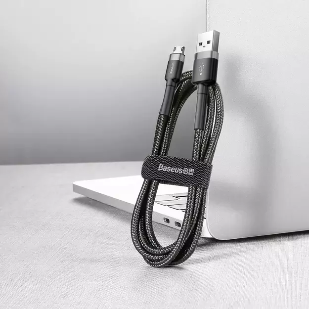 Baseus Cafule Cable CAMKLF-CG1 USB-A / micro USB 1.5A 2 m - black-gray 5