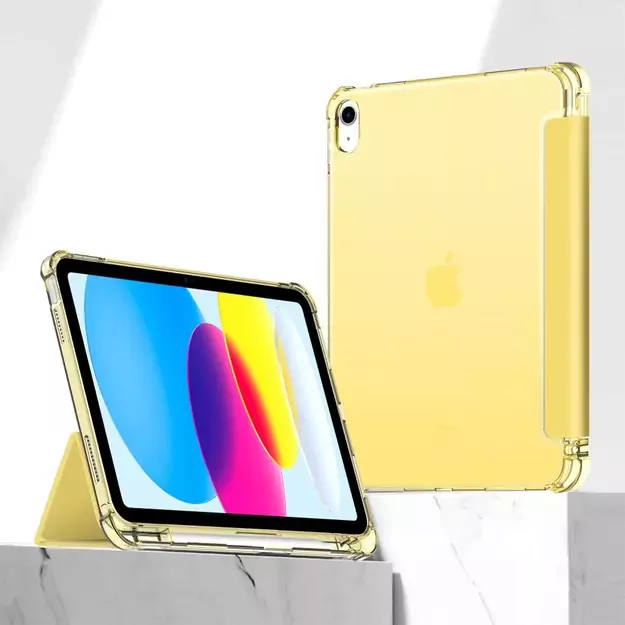 Tech-Protect SC Pen Hybrid Case for iPad 10 / 2022 - Yellow - Transparent 3