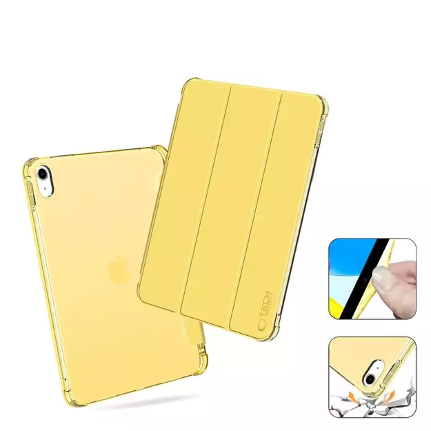 Tech-Protect SC Pen Hybrid Case for iPad 10 / 2022 - Yellow - Transparent 2
