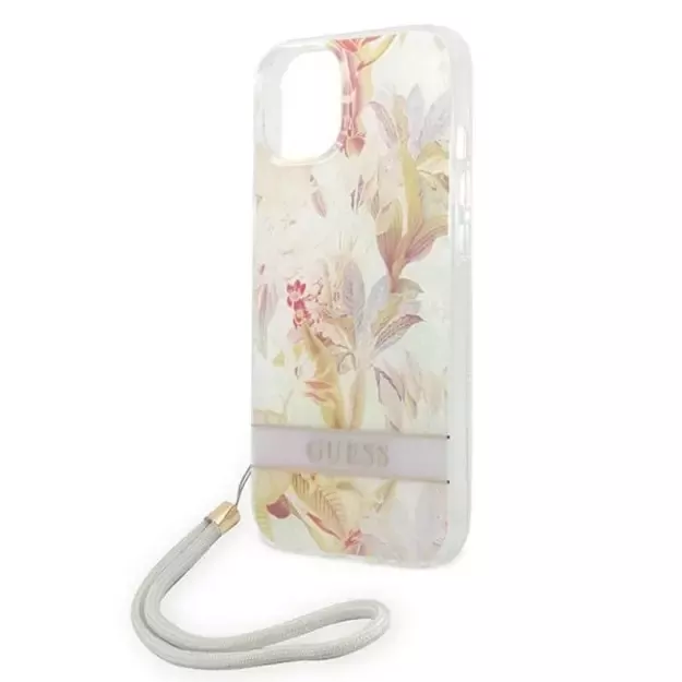 Guess GUOHCP14MHFLSU iPhone 14 Plus 6.7 &quot purple / purple hardcase Flower Strap 9
