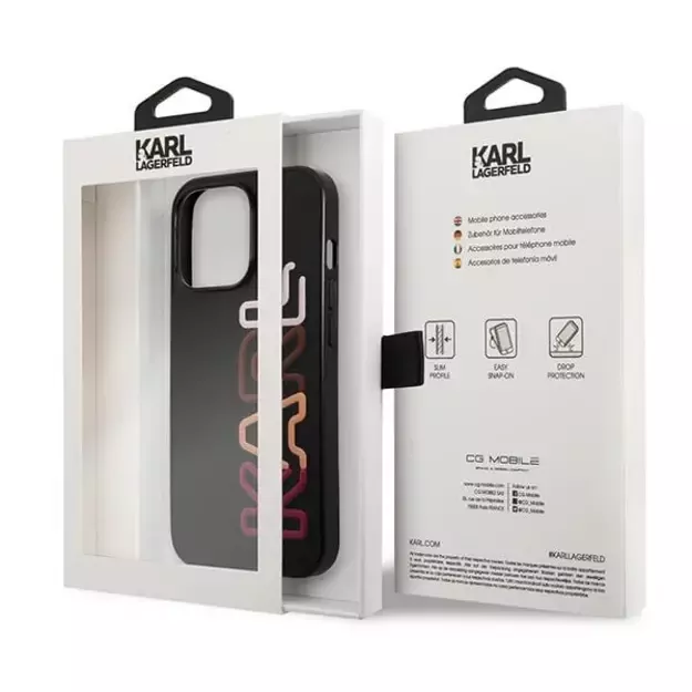Karl Lagerfeld KLHCP13LPCOBK iPhone 13 Pro / 13 6,1  czarny/black hardcase Multipink Brand 14