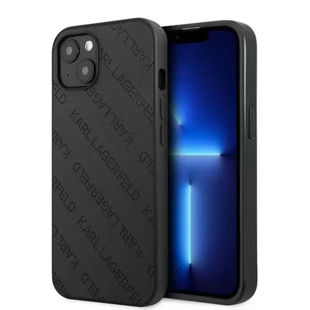 Karl Lagerfeld KLHCP13SPTLK iPhone 13 mini 5,4 &quot hardcase black / black Perforated Allover