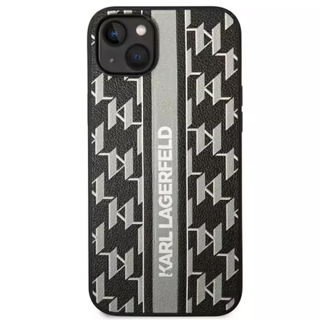 Karl Lagerfeld KLHCP14MPGKLSKG iPhone 14 Plus 6.7 &quot hardcase gray / gray Monogram Stripe 2