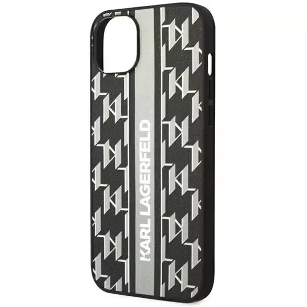 Karl Lagerfeld KLHCP14MPGKLSKG iPhone 14 Plus 6.7 &quot hardcase gray / gray Monogram Stripe 5