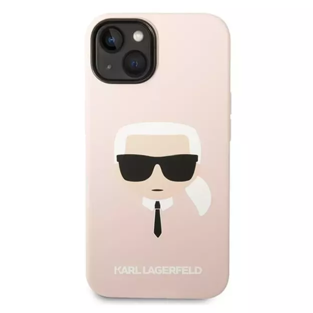 Karl Lagerfeld KLHCP14MSLKHLP iPhone 14 Plus 6.7  hardcase pink / pink Silicone Karl s Head 2