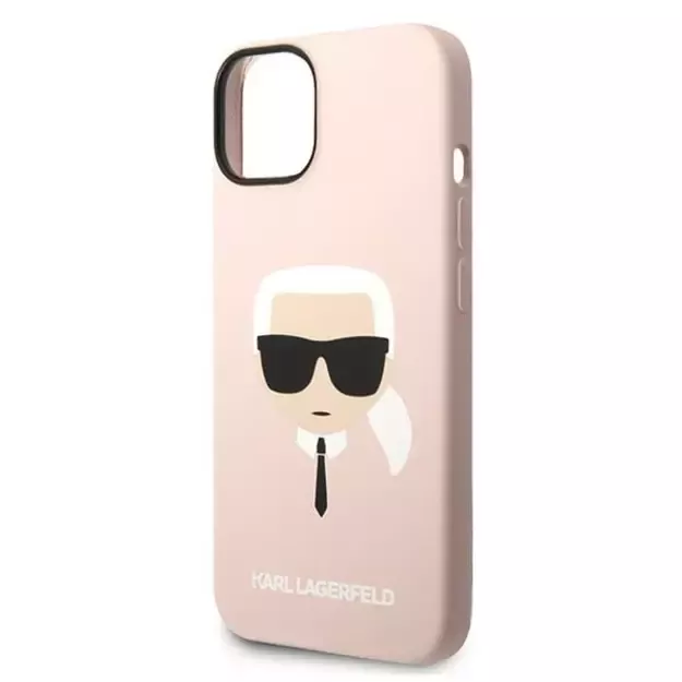 Karl Lagerfeld KLHCP14MSLKHLP iPhone 14 Plus 6.7  hardcase pink / pink Silicone Karl s Head 5