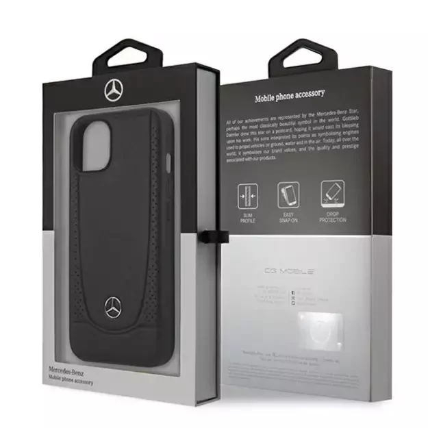 Mercedes MEHCP14MARMBK iPhone 14 Plus 6.7 &quot black / black hardcase Leather Urban 7