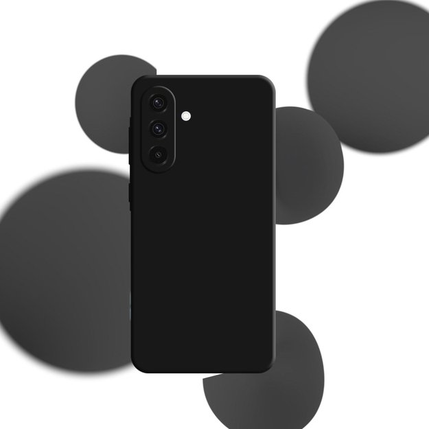 3mk Silicone Case for Samsung Galaxy A36 5G - Black 1