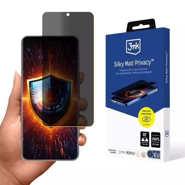 3mk Silky Matt Privacy Privacy Screen Protector for Huawei P60 Pro
