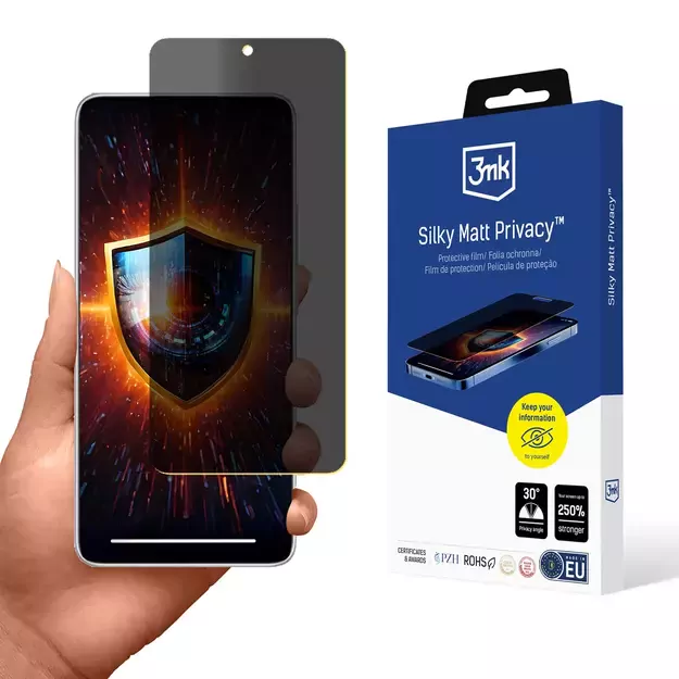 Privacy Film 3mk Silky Matt Privacy for Xiaomi Redmi Note 14 5G