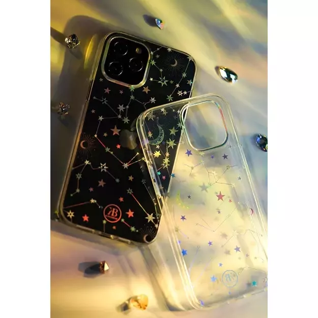 Kingxbar Lucky Series case decorated with original Swarovski crystals iPhone 12 mini transparent (Clover) 19