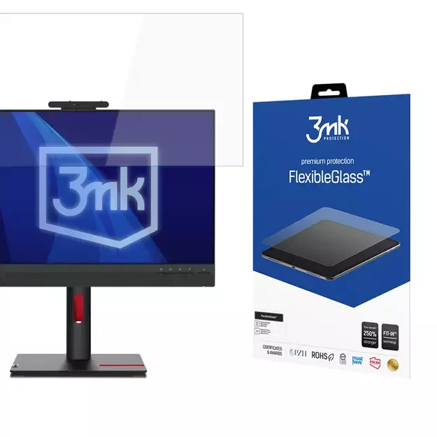Hybrid glass 3mk FlexibleGlass on ThinkCentre Tiny-In-One 24 Gen 5 - up to 25&quot 