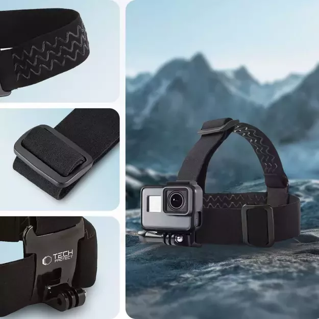 Tech-Protect GA100 Head Mount for GoPro / DJI - Black 11