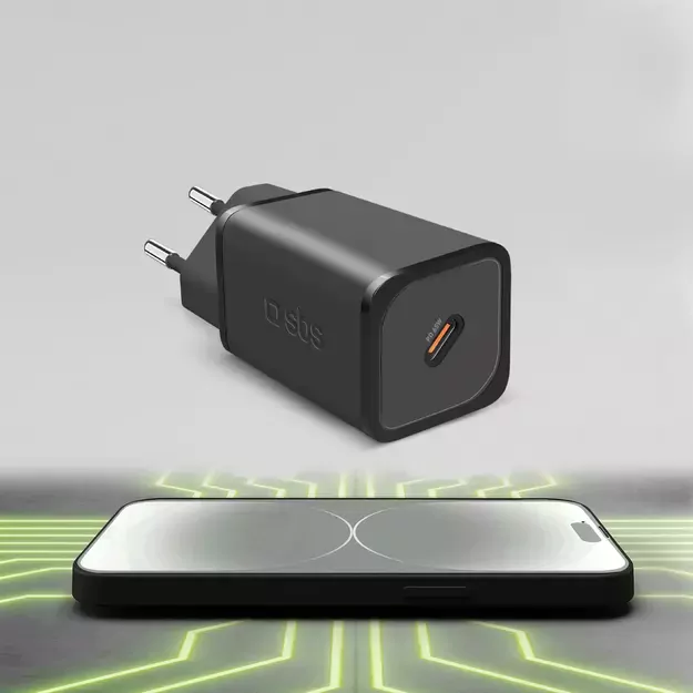 SBS TETRGAN1C65W 65W GaN Power Delivery Charger - Black 12