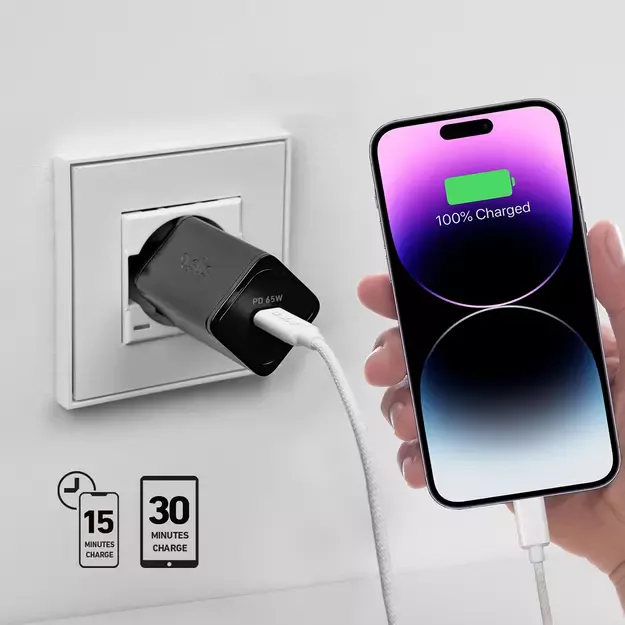 SBS TETRGAN1C65W 65W GaN Power Delivery Charger - Black 13