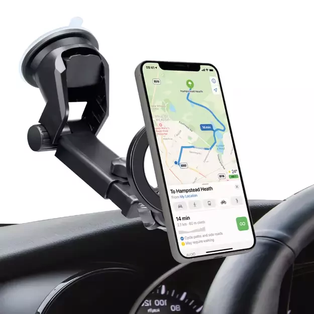 SBS TESUPMAGRINGEXT Smartphone Holder for Dashboard and Windshield, MagSafe Compatible - Black 5