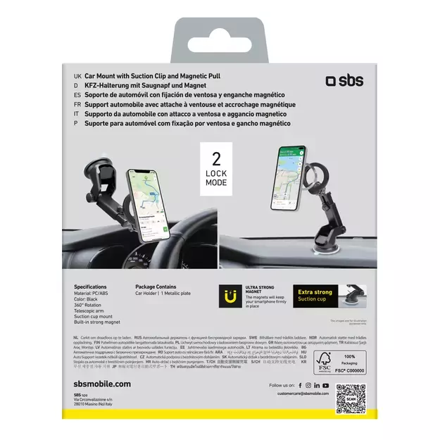 SBS TESUPMAGRINGEXT Smartphone Holder for Dashboard and Windshield, MagSafe Compatible - Black 8
