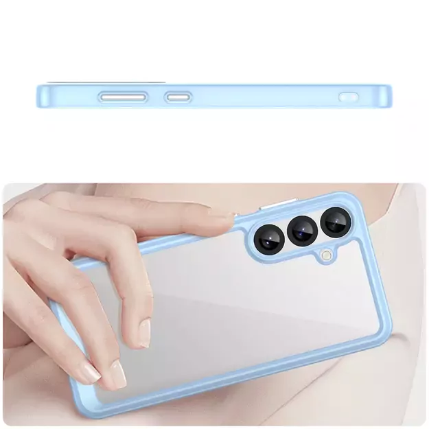 Outer Space Case for Samsung Galaxy A36 Cover with Flexible Frame - Blue 2