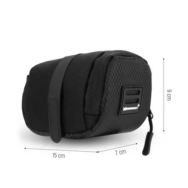 Wozinsky small bicycle saddle bag 0.6 l black (WBB8BK black) 5