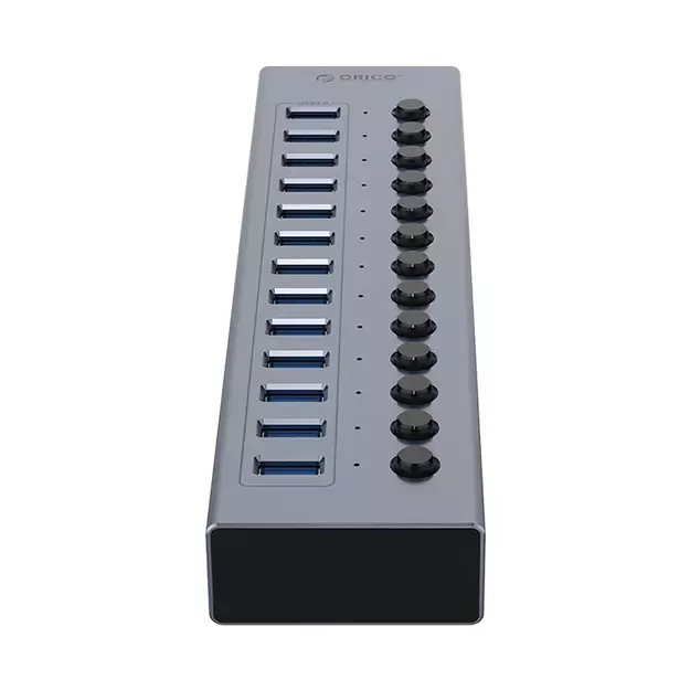 Orico BT2U3-13AB Hub 13x USB-A 3.0 with switches - gray 2