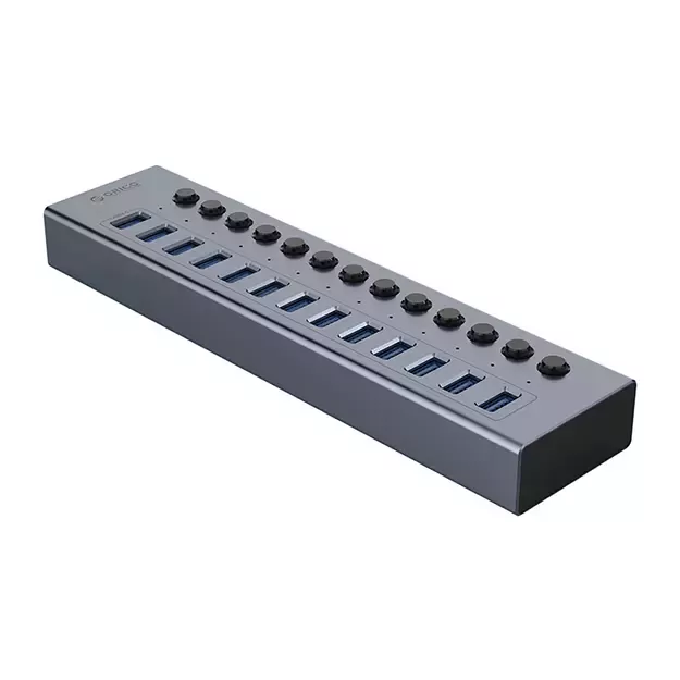 Orico BT2U3-13AB Hub 13x USB-A 3.0 with switches - gray
