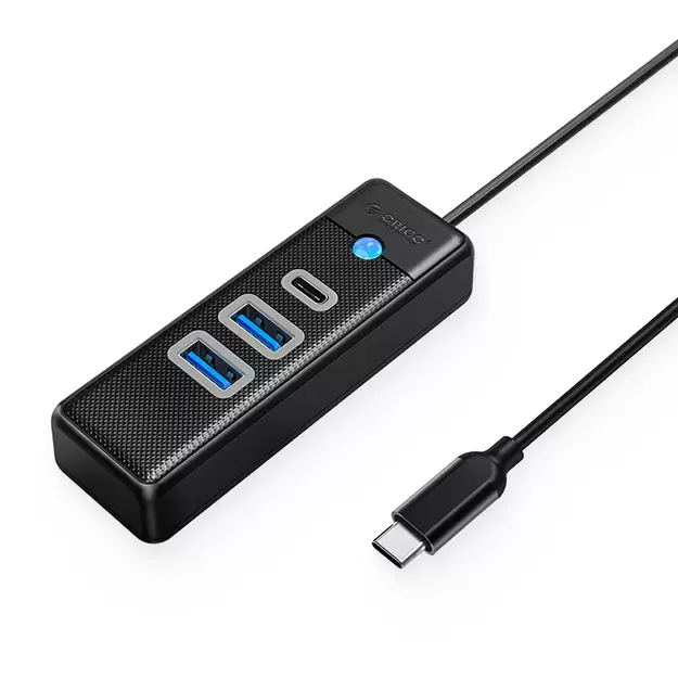 Orico PWC2U-C3 USB-C Hub / 2x USB-A 3.0 + 1x USB-C 3.0 - Black