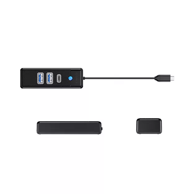 Orico PWC2U-C3 USB-C Hub / 2x USB-A 3.0 + 1x USB-C 3.0 - Black 1