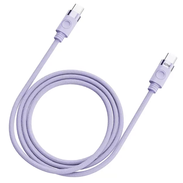 Orico CDX 60W 3A Power Delivery USB-C - USB-C 1m Cable - Purple 2