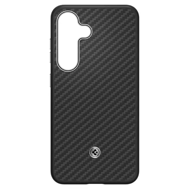 Spigen Enzo Aramid GP-FPS931PGABW Silicone Case with Built-in MagFit Ring for Samsung Galaxy S25 - Black 1