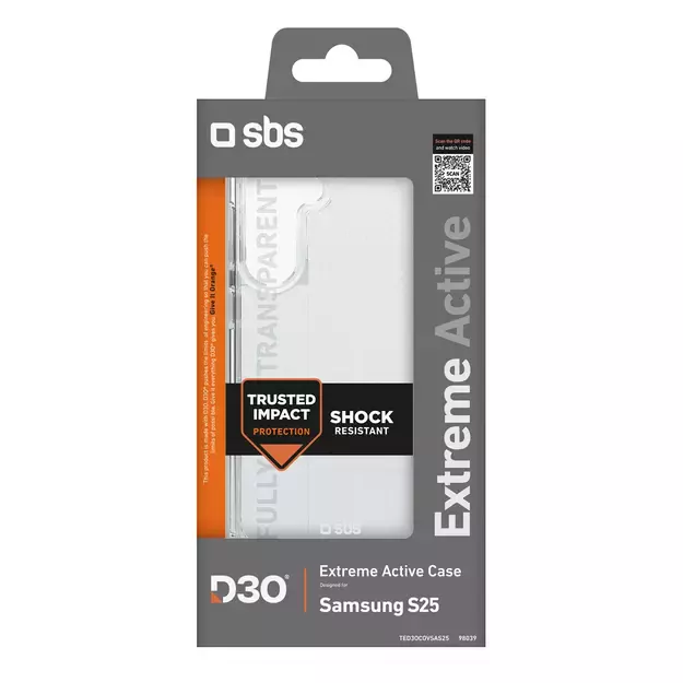 SBS D3O Case for Samsung Galaxy S25 - Transparent 2