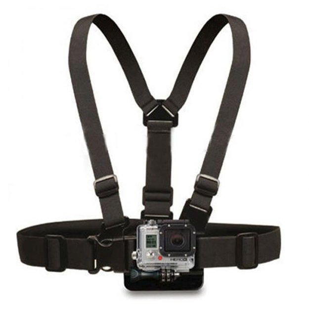 Chest Mount - Chest Harness for GoPro SJCAM Sports Cameras - Black 1