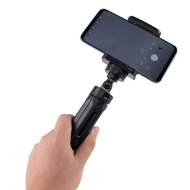 Mini tripod selfie stick holder for phone camera GoPro 16 - 21 cm black 17