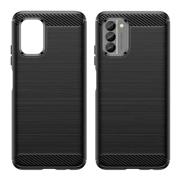 Carbon Case cover for Nokia G400 flexible silicone carbon cover black 5