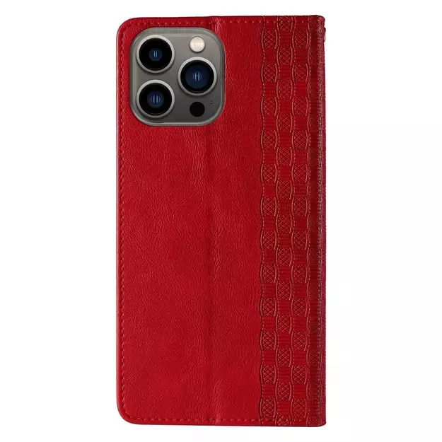 Magnet Strap Case for Samsung Galaxy S23+ Flip Wallet Mini Lanyard Stand red 5