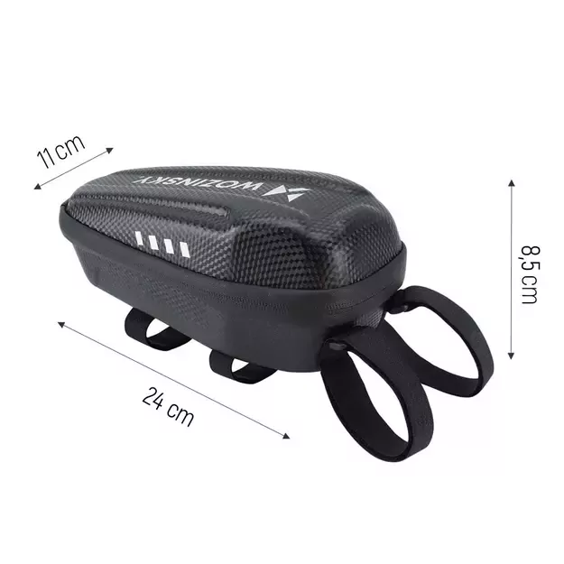 Wozinsky waterproof scooter handlebar bag 2l handlebar bag black (WSB3BK) 3